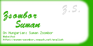 zsombor suman business card